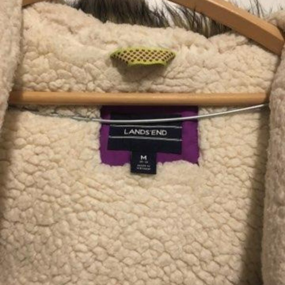 Lands' End Expedition Down Winter Parka Jacket (Size 10-12) - Picture 5 of 5